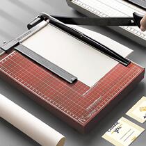 Cut off office manual cloth cutting Art paper jam knife Right angle small album photo paper cutter Loose-leaf voucher