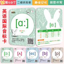 48 New Edition International Phonetic Alphabet Cards for Children Primary School Students Junior High School Students Entry Level Self-study Zero Basic Phonetic Alphabet Learning