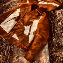 American retro RRL wind cow fur one 1927 era knight motorcycle leather mccoy collectible