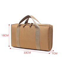 Military fans outdoor toy pistol universal carrying load shockproof protection bag portable storage bag with 7 cartridge bags