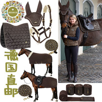 German direct mail new brown star saddle mat ear covered saddle mat tied leg cage and lead rope