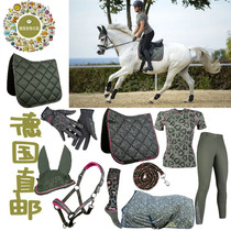 German direct mail new style olive green saddle cushion cage glove knight T-shirt horse horse rope