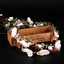 2021 bridal wreath headdress system simulation flower hair hoop beach holiday headdress wreath foreign atmosphere Joker personality tide