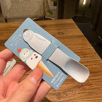 (The boss keeps the money beautifully) Japan imported aluminum cute little penguin cartoon ice cream ice cream scoop