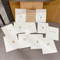 ins minimalist necklace female temperament niche 2021 new female design sense choker simple pendant choker