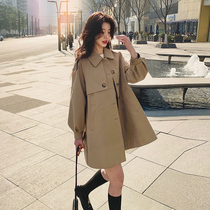 Spring thin style windcoat jacket woman small child 2022 new Korean version design sensation Inn ethos Nature Great Coat