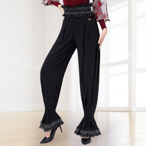 Danbaoluo womens pants dance pants shrink mouth national standard dance pants Womens pants new dance pants square dance dance pants black