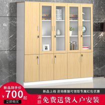 Chengdu filing cabinet information Cabinet Company office bookcase board wood cabinet combination boss background cabinet display cabinet