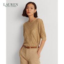 Lauren Rav Lauren womens dress 22 years of spring loose twill mesh-knitted sweatshirt RL60835