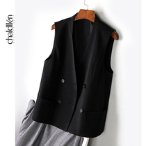 CHALDLLEN CHARIN suit vest womens spring and autumn slim-fit new Korean autumn suit vest 815