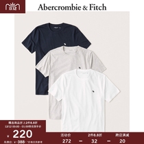 Abercrombie & Fitch Mens Fashion 3 PCs Logo Short Sleeve T-Shirt 303769-1 AF