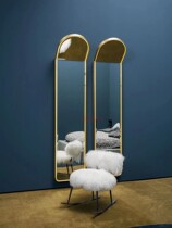 Nordic light luxury white pure wool beach chair High-end custom makeup chair Modern new net red single leisure rocking chair