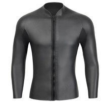 3MM light leather diving top mens diving suit viscose blind seam surfing jellyfish suit