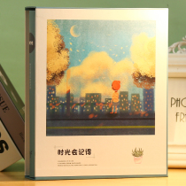 6 inch 200 large capacity photo book plastic book insert type hipster boxed family album 5 inch 7 inch