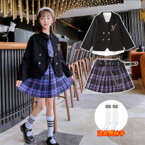 E-sports girl jk uniform suit girls genuine college style Japanese long-sleeved jk full set of uniforms over-the-knee skirt spring and autumn