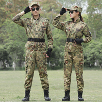 Camouflage suit mens spring and autumn plus velvet field training suit tactical battle suit suit coat