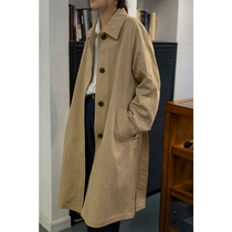 Shanyu Muma 2021 Spring and Autumn New Classic French Retro Temperament Loose Medium Long Trench Coat Women