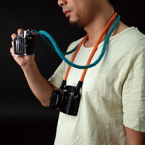 cam-in cotton woven round hole camera strap Leica photography shoulder strap Fuji Canon Sony strap