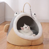 Cat den Winter warm cat semi-enclosed four seasons universal House nest cat Villa Teddy dog kennel pet supplies