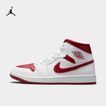 Jordan official Nike Jordan AIR JORDAN 1 MID AJ1 Women sneakers Summer BQ6472