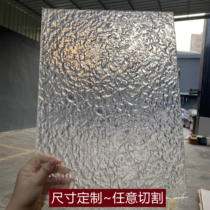 Water corrugated acrylic plate stone pattern long thick and thin stripes wavy pattern transparent plexiglass partition customization