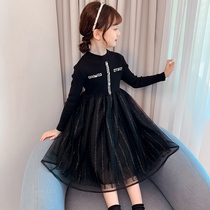Girls Bottom Dress 2021 New Autumn Skirt Childrens Autumn Winter Childrens Wear Autumn Princess Dress Spring and Autumn