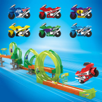 Track Motorcycle Toy Boys Racing Over Mountain Bike Race Speed Flying Car Search Dog Motorcycle Track Toy Car Mini