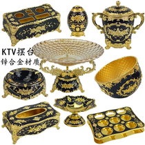 European KTV zinc alloy desktop microphone stand Microphone stand KTV box table supplies Luxury wheat rack