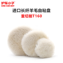 Car Beauty Long Wool Polished Disc Self-Adhesive Polished 3 5 6 Inch Polished Disc Heavy Cutting To Scratched Ram Wool Ball