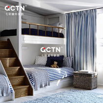 Double-decker bed Solid wood high and low childrens bed Upper and lower combination bed Twin sister bed Custom Bin furniture Na furniture