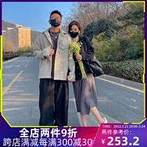 Kaalixto national tide brand small fragrance style coat mens tide brand autumn and winter new lapel jacket ins loose Korean version