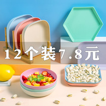 Spit bone plate table bone plate home bone plate snack plate plastic table garbage plate spit bone plate plate