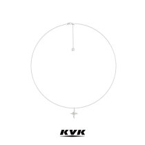 KVK cross star series cross star necklace ins niche design high-level sense of men and women light luxury simple collarbone necklace