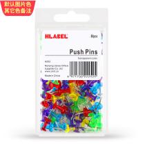 Color transparent I-shaped nail creative painting art pin cork board photo wall push nail small nail 80 pieces