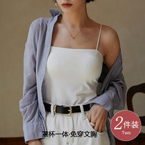 Camelette vest womens summer thin style with chest pad wrapped chest coat inside and outside wearing back underwear bra