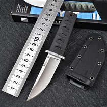 Knife Straight Knife Tritium Gas Knife With Small Knife for Outdoor Survival Opening Blade