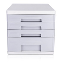 Del 9761 desktop file cabinet office storage small drawer type data Cabinet file box light gray file box