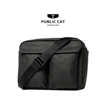 Men Skew Satchel 2021 Official Cat New Mountain Bento Wind Square Pure Color Business Backpack IPadpro Single Shoulder Bag