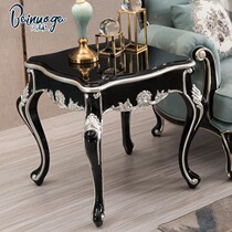 New European solid wood corner a few neoclassical sofa side a few living room ebony square side table Bedside small square table