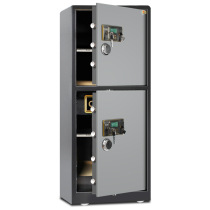 Dinghai fingerprint safe 1 5 m high double door fingerprint password household office with dual insurance all steel storage box