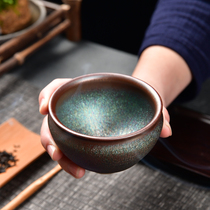 Jianyang Jianzhan Master Cup famous pure handmade tea cup Cup colorful peacock high-end personal cup gift box