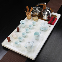 Tea tray set Chinese living room home kung fu tea table tea set fully automatic kettle integrated stone tea tray