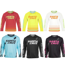 Three pants santa curz downfall suit short sleeve T-shirt summer long sleeve cycling suit racing suit T-shirt