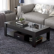 Tea table minimalist modern reception room Guests Talks Office Commercial Living Room Home small family Type glass table