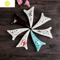 Twelve holes in C tune 12 holes AC tune for beginner students introductory Ocarina hand painted ice crack belt learning accessories