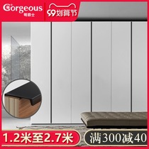 Customized all-body modern simple invisible secret handle cabinet door embedded cabinet drawer non-perforated wardrobe door handle