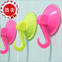 Free Punch Large Suction Cup Type Hook Powerful Vacuum Suction Wall Type Load-bearing Sticky Hook Kitchen Toilet Bathroom Glass