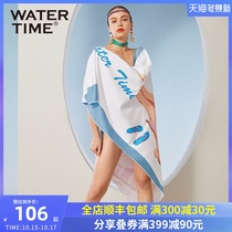 WaterTime absorbent quick-drying bath towel women men sports fitness quick-drying towel swimming bathrobe beach towel