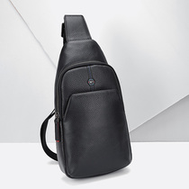 2021 new seven wolf wallets Bull Leather Genuine Leather Chest Bag Men Single Shoulder Bag Inclined Satchel Backpack Upscale