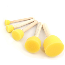 Sponge seal childrens rubbing tools kindergarten art materials round sponge painting brush handmade rubbings